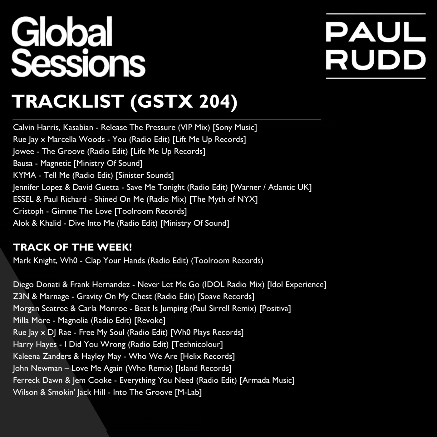The Globalsessions with Paul Rudd - Episode 204 episode artwork