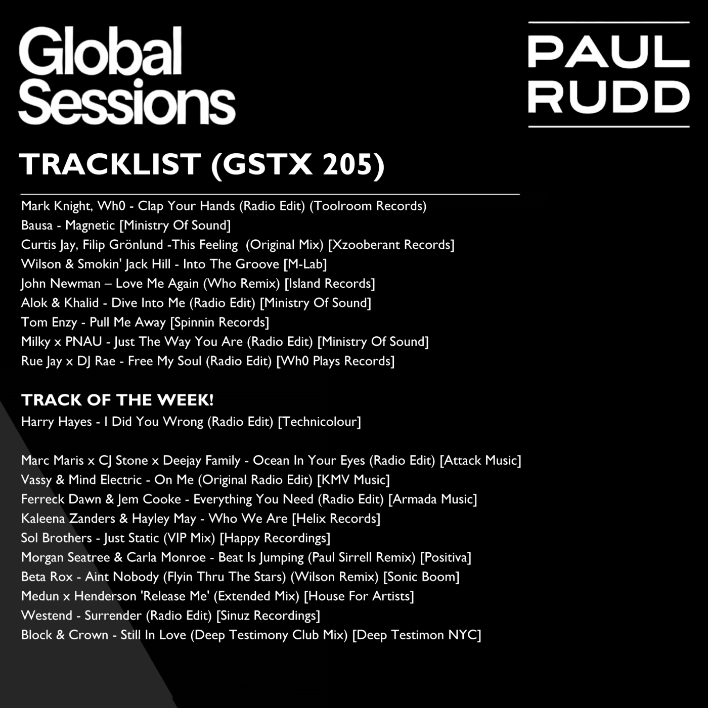 The Globalsessions with Paul Rudd - Episode 205 episode artwork