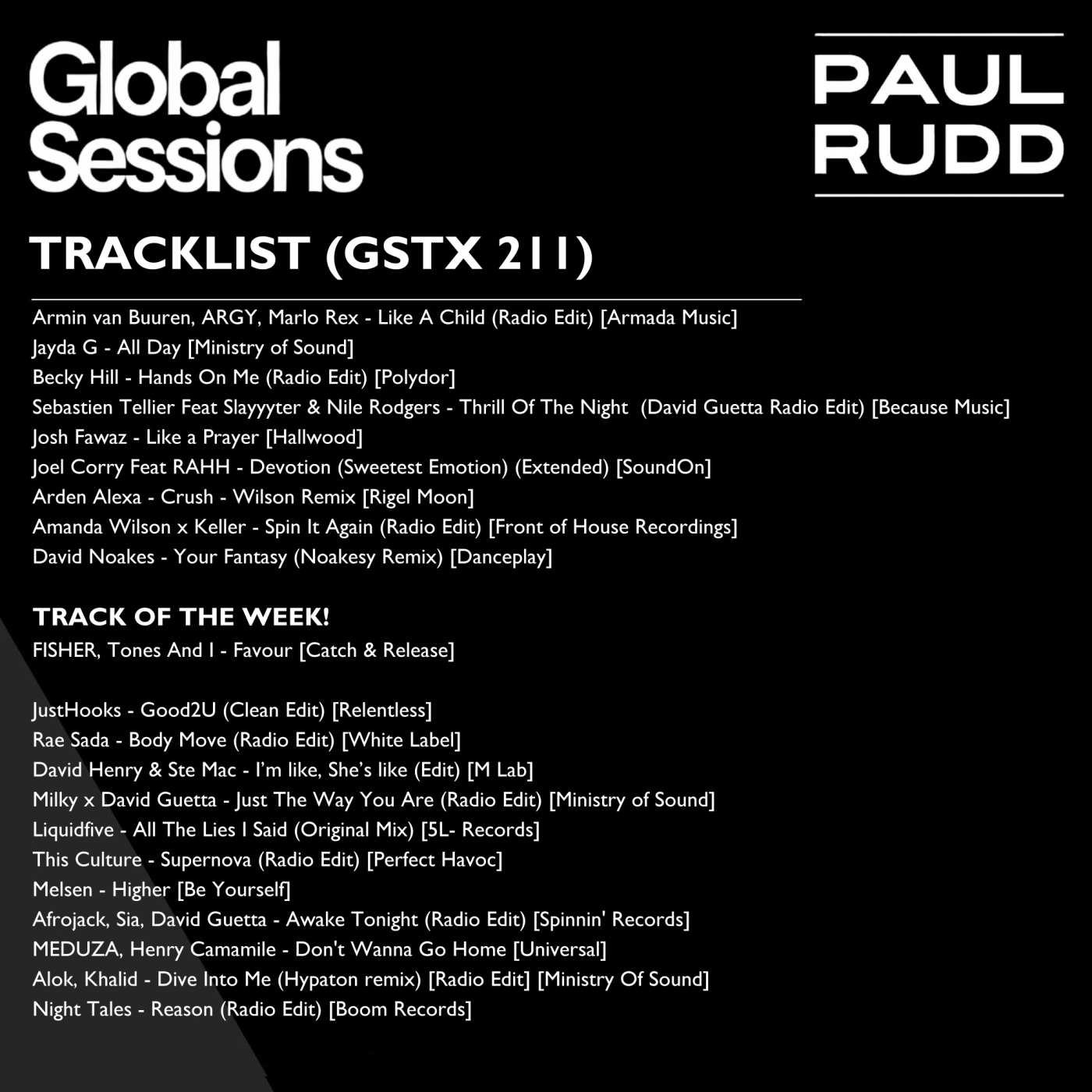 The Globalsessions with Paul Rudd - Episode 211