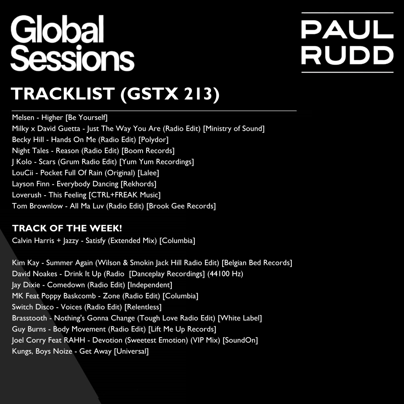 The Globalsessions with Paul Rudd - Episode 213