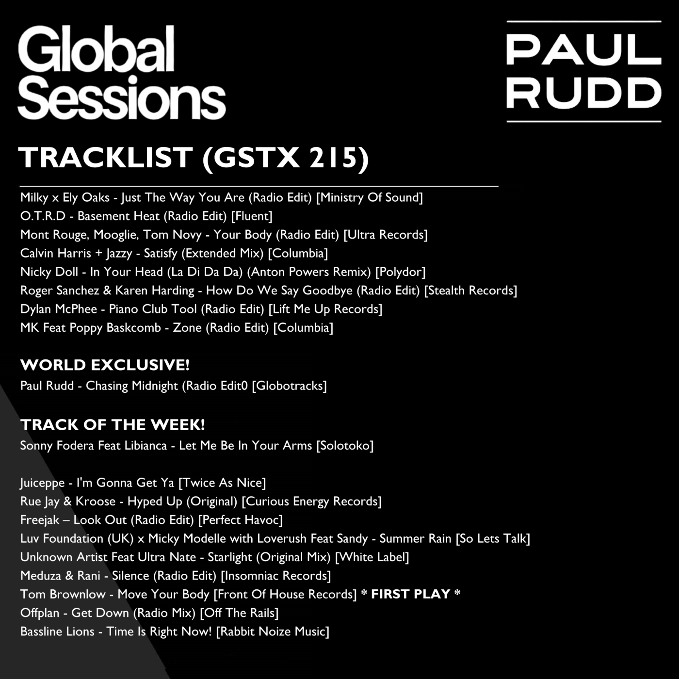 The Globalsessions with Paul Rudd - Episode 215