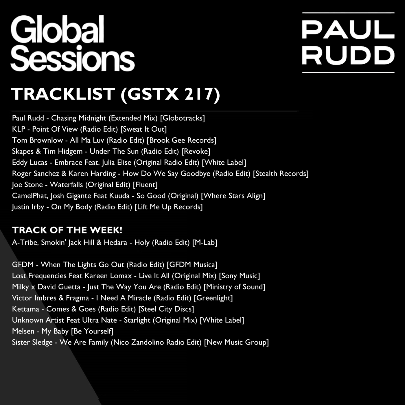 The Globalsessions with Paul Rudd - Episode 217