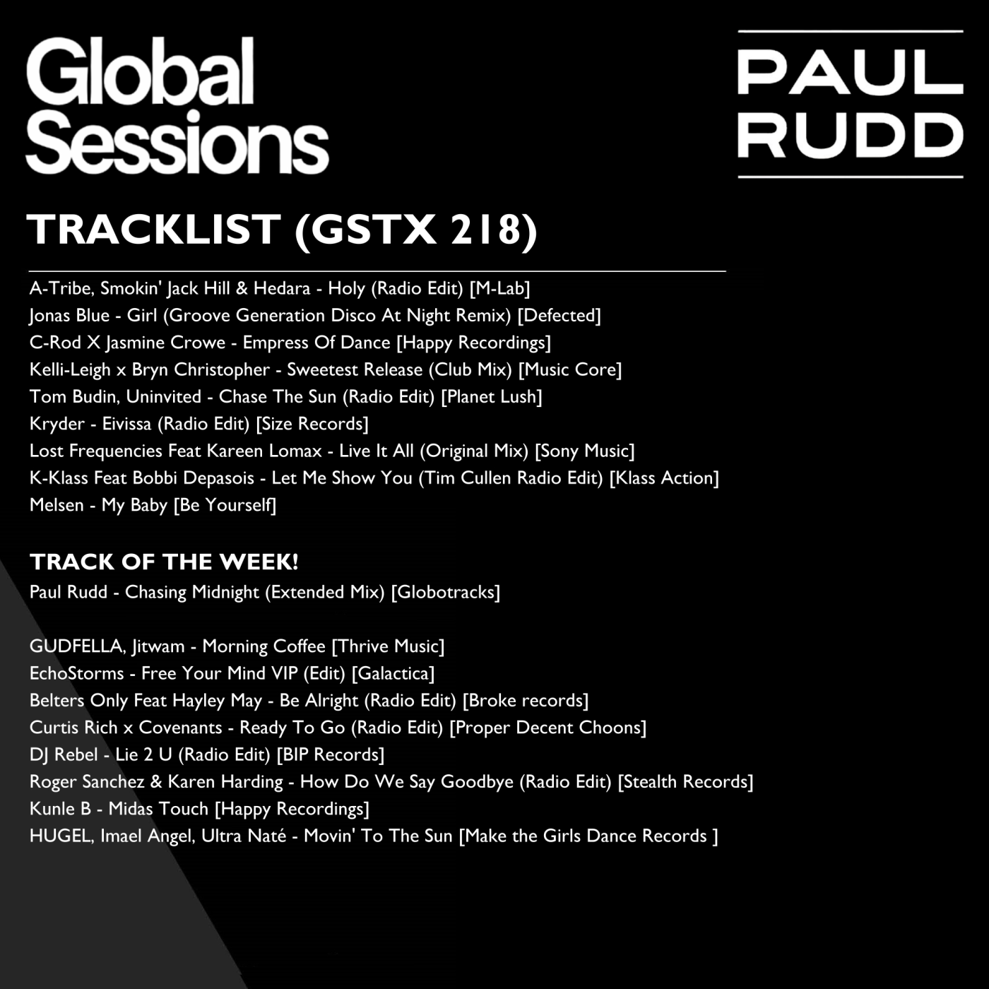 The Globalsessions with Paul Rudd - Episode 218