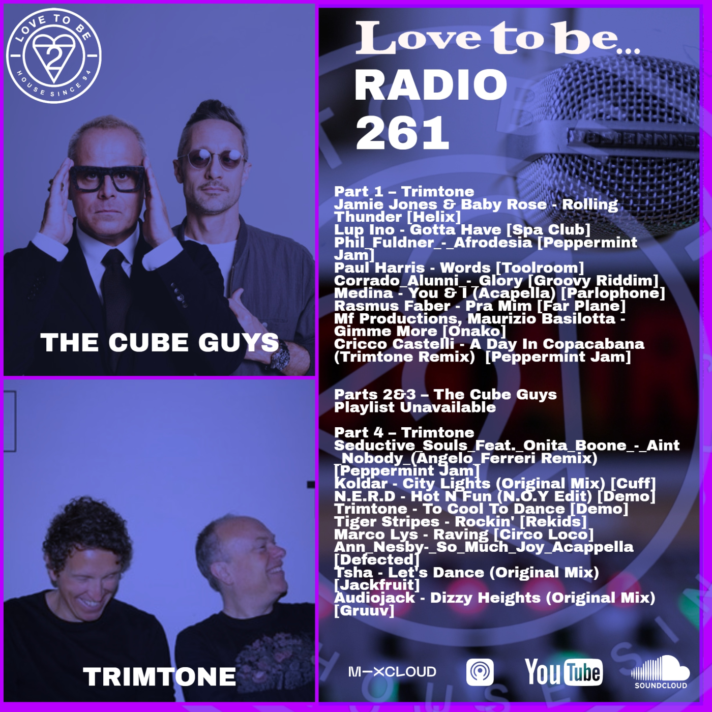 Love to be... Radio 261 | TRIMTONE & THE CUBE GUYS episode artwork