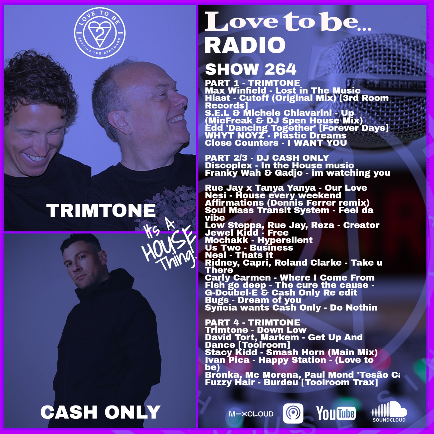 Love to be... Radio 267 | Trimtone, Dj Cash Only episode artwork