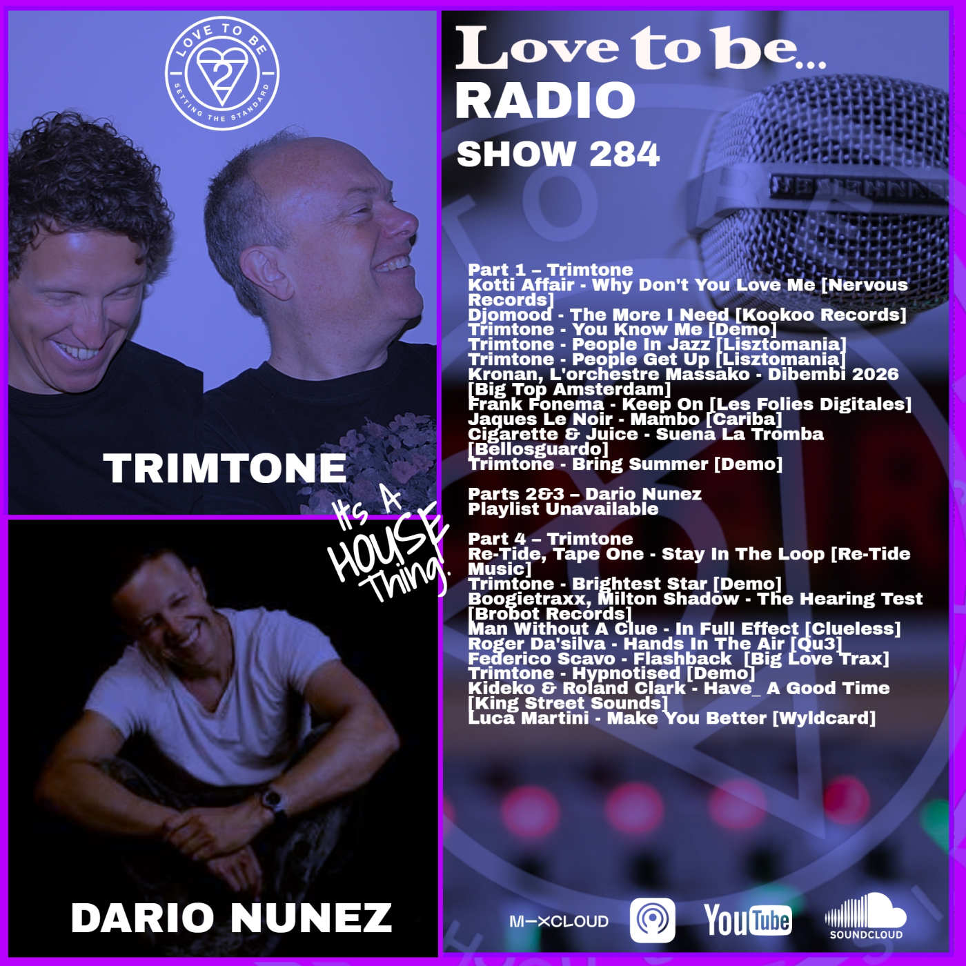 Love to be... Radio 284 | Trimtone & Dario Nunez episode artwork